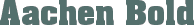 Aachen Bold font