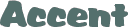 Accent font