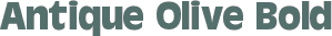 Antique Olive Bold font