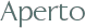 Aperto font