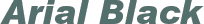 Arial Black font