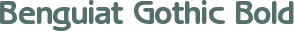 Benguiat Gothic Bold font