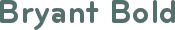 Bryant Bold font