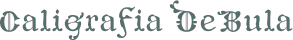 Caligrafia DeBula font