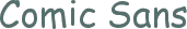 Comic Sans font