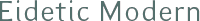 Eidetic Modern font