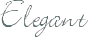 Elegant font