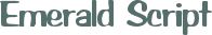Emerald Script font