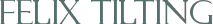Felix Tilting font vinyl lettering