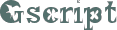 Gscript font