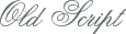 Old Script font