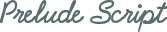 Prelude Script font