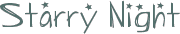 Starry Night font