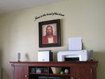 Religious vinyl lettering