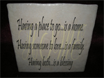 Tile vinyl lettering