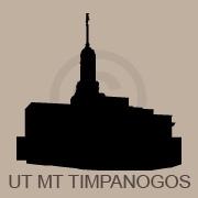 Utah Mount Timpanogos Temple Silhouette wall sticker, vinyl decal | The