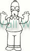 Homer Simpson vinyl decal