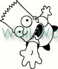 Bart Simpson vinyl decal