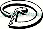 Arizona Diamondback Logo vinyl decal