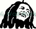 Bob Marley vinyl decal