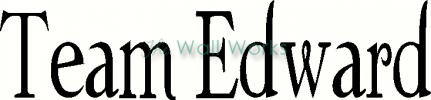 Team Edward vinyl decal