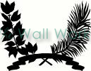 branch wreath vinyl decal