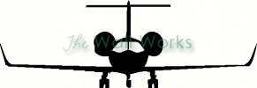 Private Jet Front vinyl decal