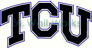 TCU vinyl decal