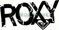Roxy vinyl decal