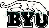 BYU Cougar vinyl decal
