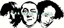 3 Stooges vinyl decal