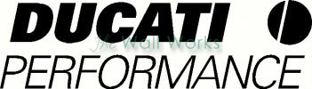 Ducati Performance vinyl decal