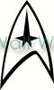 Star Trek Commander Insignia vinyl decal