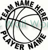 Basketball Team Name vinyl decal