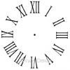 roman numeral clock vinyl decal