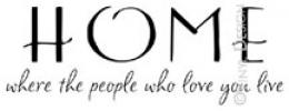 Home-Where the People that Love You Live vinyl decal