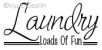 The Laundry Room-Loads  of  Fun (4) vinyl decal