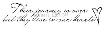 Their Journey is Over vinyl decal