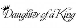 Daughter of a King vinyl decal