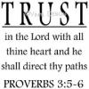 Trust in the Lord vinyl decal