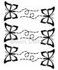 Butterflies with Trails vinyl decal