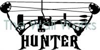Compound Bow Hunter vinyl decal