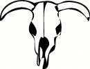 Cow Skull vinyl decal