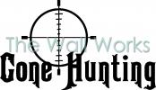 Gone Hunting Scope vinyl decal