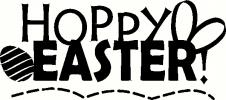 Hoppy Easter vinyl decal