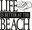 Life is Better at the Beach (1) vinyl decal