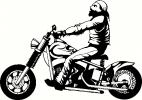 Motorcycle Biker vinyl decal