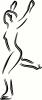 skater outline vinyl decal