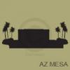arizona mesa temple silhouette vinyl decal