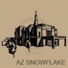 arizona snowflake temple vinyl decal